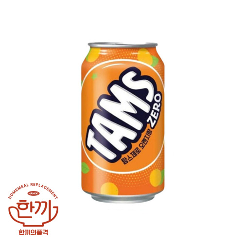 탐스오렌지(제로)355ml캔(롯데칠성)