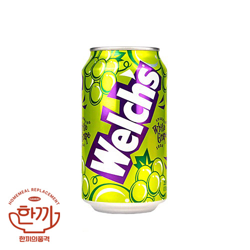 웰치스청포도(뚱)355ml캔(농심)