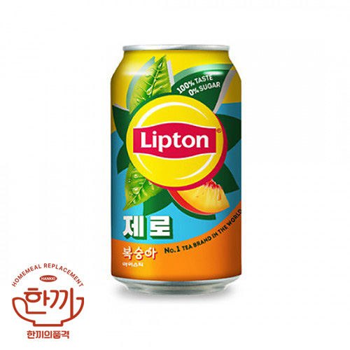 립톤복숭아제로(뚱)355ml캔(롯데칠성)